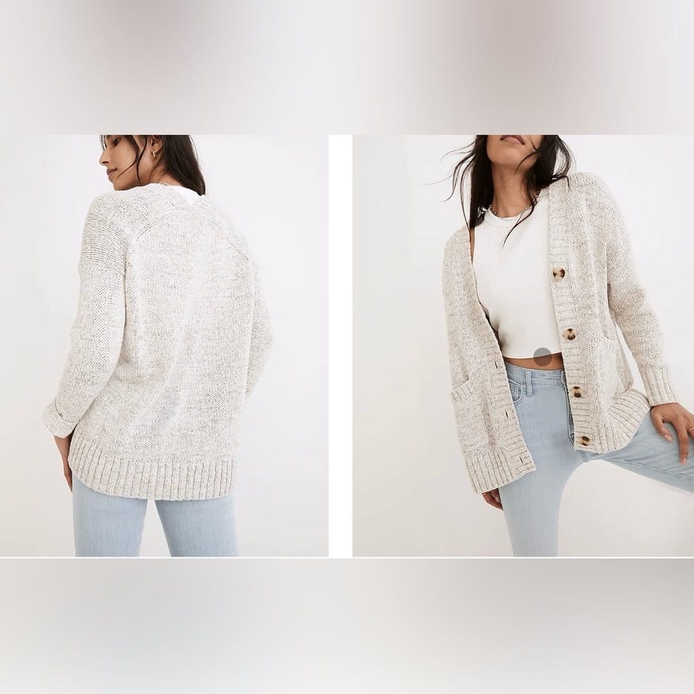 Madewell Buttoned Mainville Cardigan Sweater
